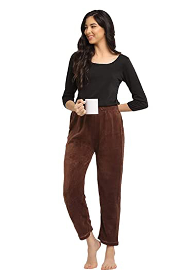 Womens Winter Cozy Warm Soft Fleece Pajama Pack of 2