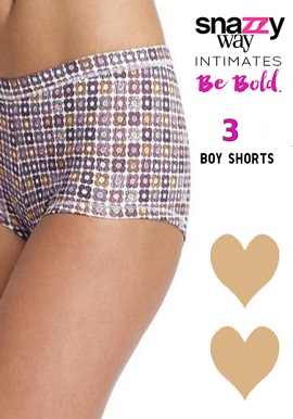3 Piece Set Of Sweet Soft Cotton Boyshorts