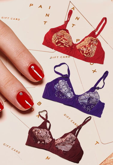 Multi Colors Crochet Overlay Everyday Bra Pack Of 3