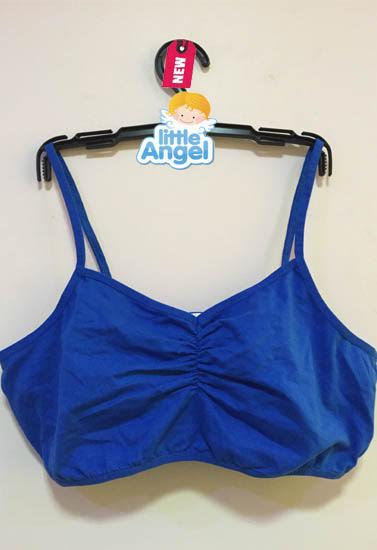 Bpc Childish Royal Blue Spaghetti Straps Crop Top Bra