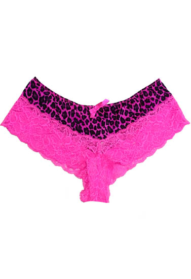 La Senza Gorgeous Pink Lace Cheekster Booty Shorts