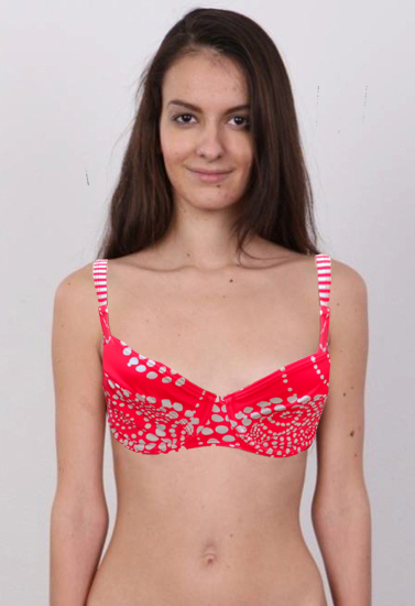 Tribord Orange Underwired Plus Size T-Shirt Bra