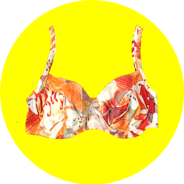 Triumph Full floral Printed Push up Bra
