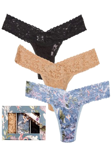Flirty Lace Thong Panties Gift Box
