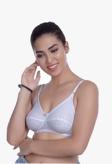 Women's Wireless Non-Padded Plus Size Cotton Bra