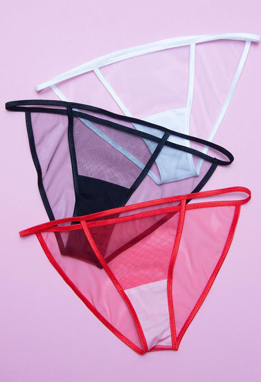 Fully transparent very sexy panties pack of 2