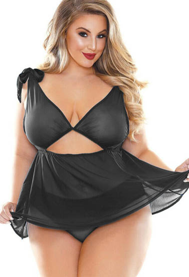 Plus size seductive babydoll nightwear 4XL -5XL